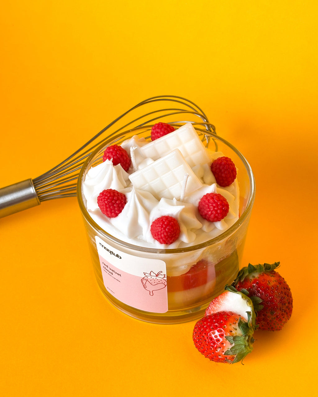 Red Velvet Cloud Candle